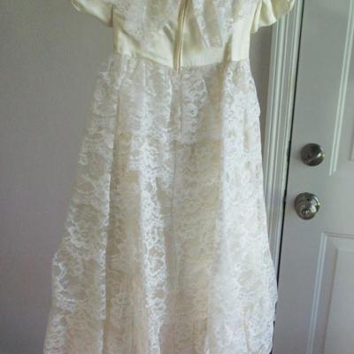 Lot 78: Vintage Lacy Girl's Dress, Made in USA, Size 5