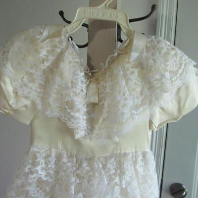 Lot 78: Vintage Lacy Girl's Dress, Made in USA, Size 5