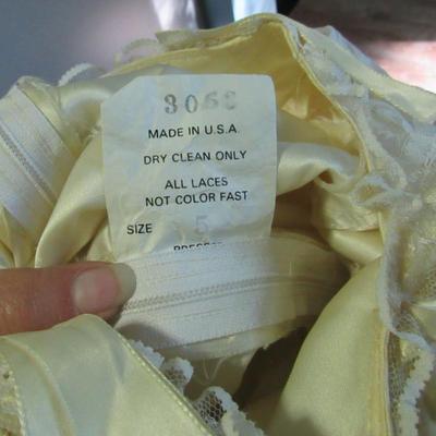 Lot 78: Vintage Lacy Girl's Dress, Made in USA, Size 5