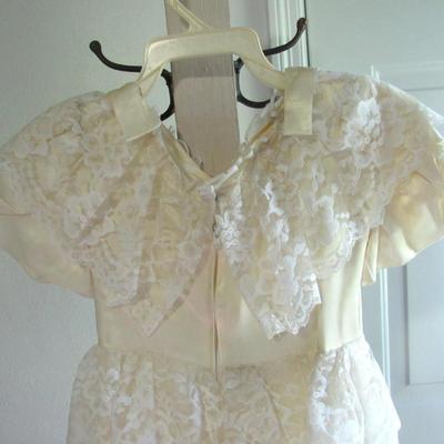 Lot 78: Vintage Lacy Girl's Dress, Made in USA, Size 5