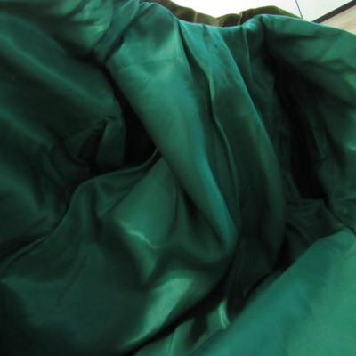 Lot 79:  Vintage Chinese Long Velvet Over Jacket/Coat, Heavily Beaded, Lined, Brocade Trim