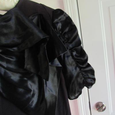 Lot 81: Vintage Black Dress With Huge Bow at Neckline