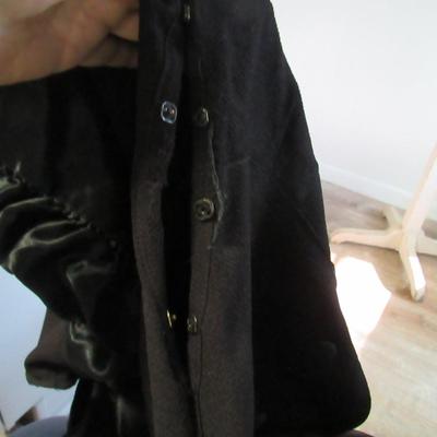 Lot 81: Vintage Black Dress With Huge Bow at Neckline