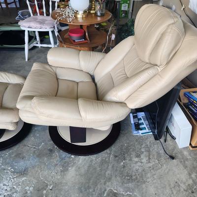 Lane Swivel Recliner chair and ottoman