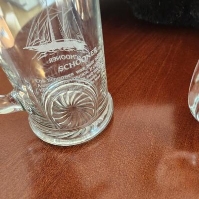 3  Sailing Ships Boat Mugs Schooner, Clipper, Barkentine