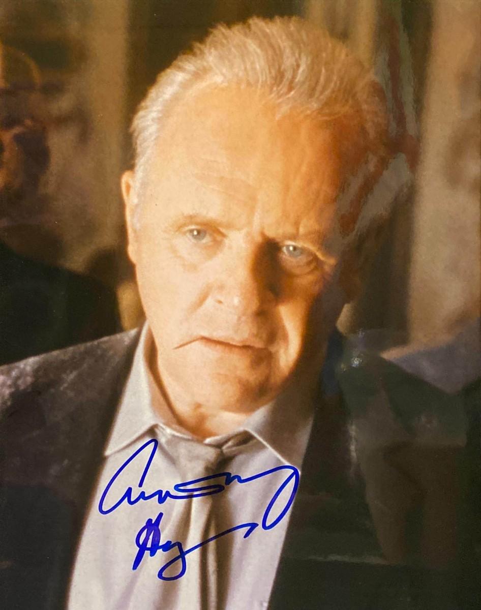 Autographe Signé Anthony Hopkins - Coupé 2,5x3,5 Pouces - Authentifié PSA/DNA