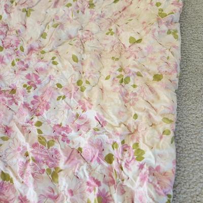 Vintage Colorful Diamond Handmade Quilt 63x80