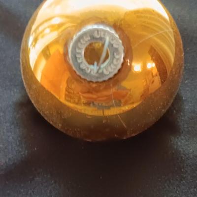 Shiny Brite Christmas bulbs in original Fanci Pak carton gold and silver bulbs some with snow!