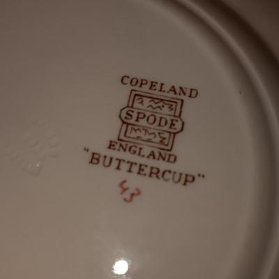 Beautiful Copeland Spode England China "Buttercup" Compete setting for Four