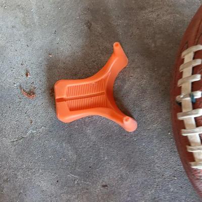 Two footballs and a kickoff tee- Wilson - Napa