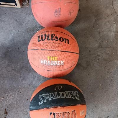 Three basketballs - Mikasa - Wilson & NBA