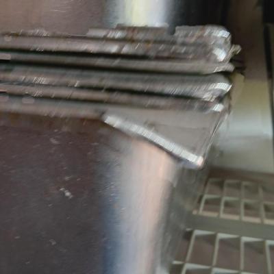 Stainless steel sterno dual burner heat warming pan with lid and inserts.