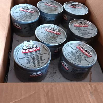 Cans of Sterno Hot spot