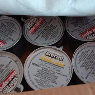 Cans of Sterno Hot spot