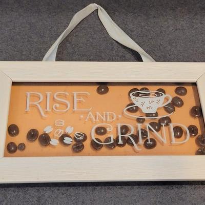 Rise and Grind Hanging Sign
