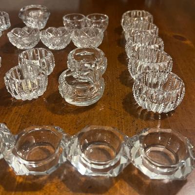 Lot of 32 Cut Glass Salts