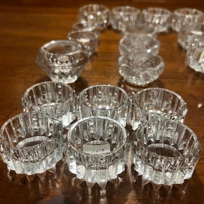 Lot of 32 Cut Glass Salts