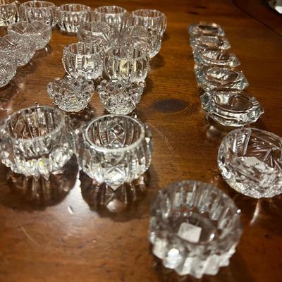 Lot of 32 Cut Glass Salts