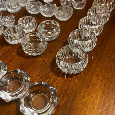 Lot of 32 Cut Glass Salts