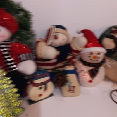 Snowman collection Christmas cheer! With color changing Snowman