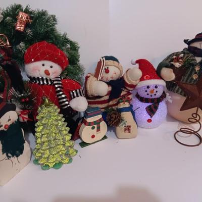 Snowman collection Christmas cheer! With color changing Snowman