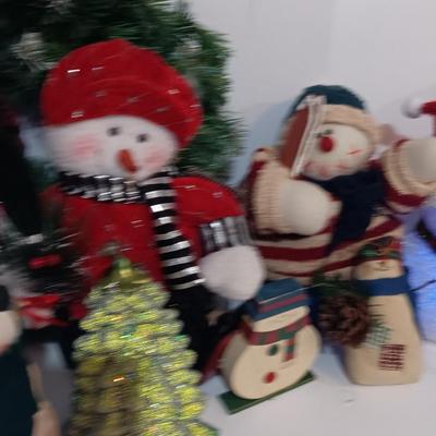 Snowman collection Christmas cheer! With color changing Snowman