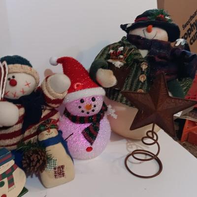 Snowman collection Christmas cheer! With color changing Snowman