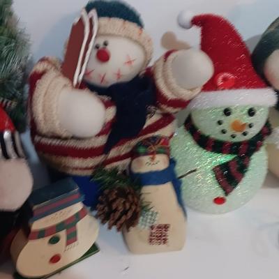 Snowman collection Christmas cheer! With color changing Snowman