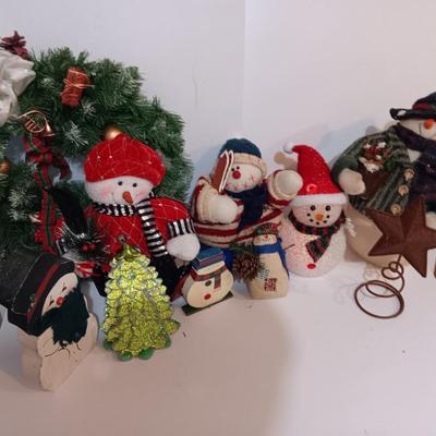 Snowman collection Christmas cheer! With color changing Snowman