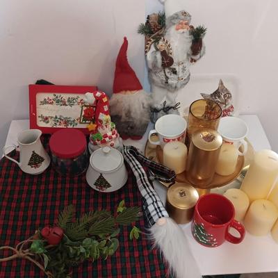 Gnome Christmas. Christmas dishware, candles and more