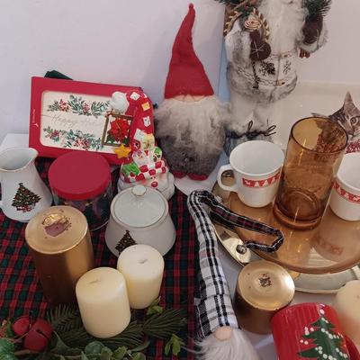 Gnome Christmas. Christmas dishware, candles and more