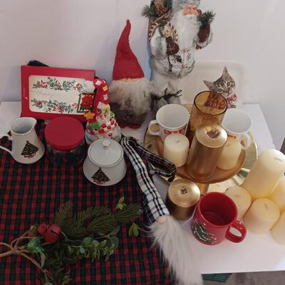 Gnome Christmas. Christmas dishware, candles and more