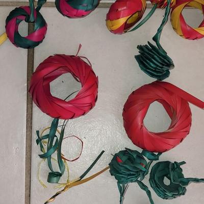 Vintage Mexican Woven Decorations