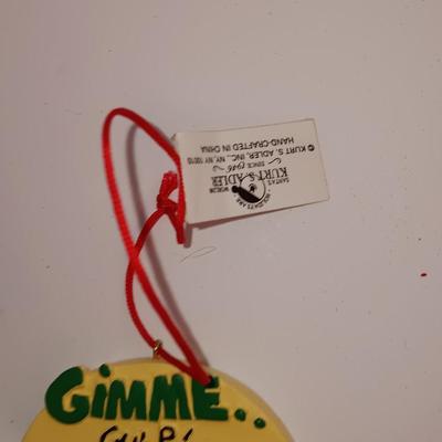 Collectible Garfield ornaments Garfield trim a tree ornament and Gimme more coffee anytime use