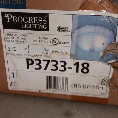 New Hampton Bay Exterior post Lantern Light and a inside globe light