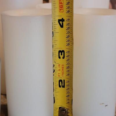 Group of Faux Candles and Holders