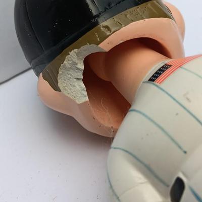 Colorado Rockies Bobble head with CR Pin and Larry Walker #33 collectible card