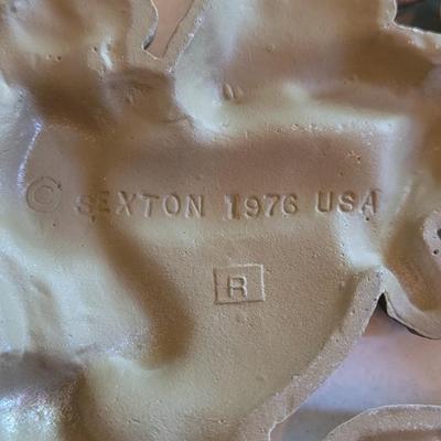 Vintage Mid Century Saxton Cast Iron Deco