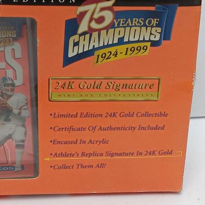 Wheaties Commemorative edition 24kt gold signature mini box collection John Elway Denver Bronco's