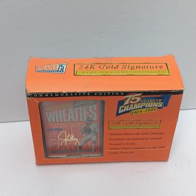Wheaties Commemorative edition 24kt gold signature mini box collection John Elway Denver Bronco's