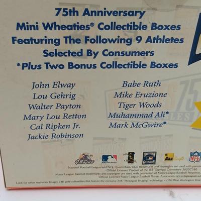 Wheaties Commemorative edition 24kt gold signature mini box collection John Elway Denver Bronco's