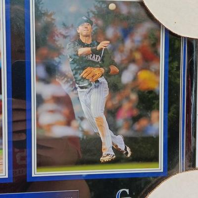 Framed Carlos Gonzalez and Troy Tulowitzki 2010 Louisville Slugger Award winners 2010 Rawlings gold glove winners