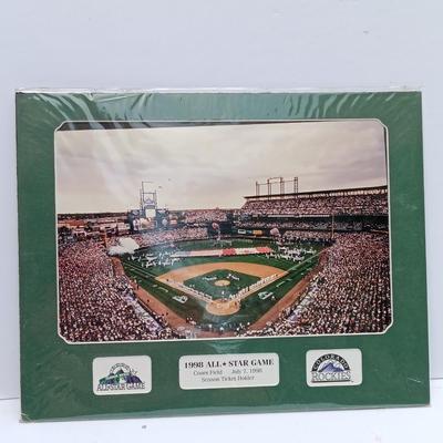 Coors Field Denver, Colorado Rockies 1998 All-star game season ticket holder stadium picture