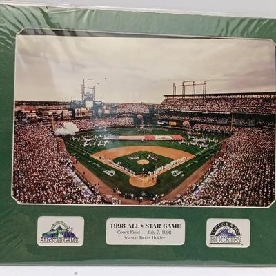 Coors Field Denver, Colorado Rockies 1998 All-star game season ticket holder stadium picture