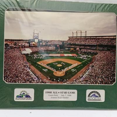 Coors Field Denver, Colorado Rockies 1998 All-star game season ticket holder stadium picture
