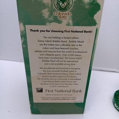 Colorado State University Sonny Lubick bobble head