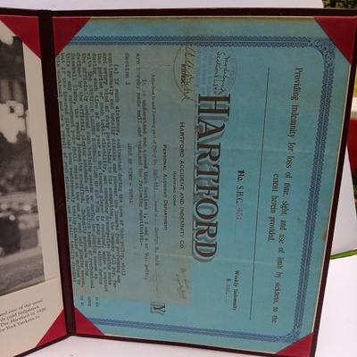 Babe Ruth :The Hartford Life Insurance Policy Application 8x10 Photo-Replica