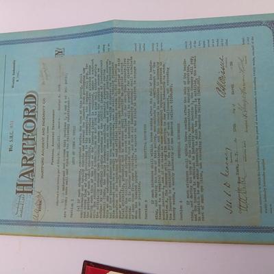 Babe Ruth :The Hartford Life Insurance Policy Application 8x10 Photo-Replica