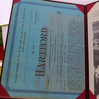 Babe Ruth :The Hartford Life Insurance Policy Application 8x10 Photo-Replica