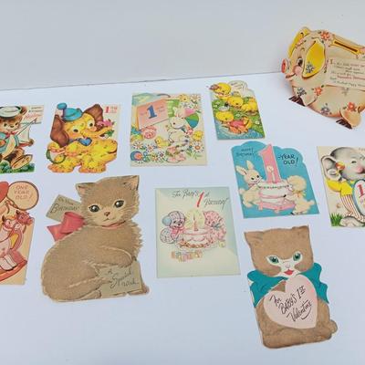 Vintage 1ST birthday boy greeting cards - Fairbanks - Hallmark - Rust Caft and more